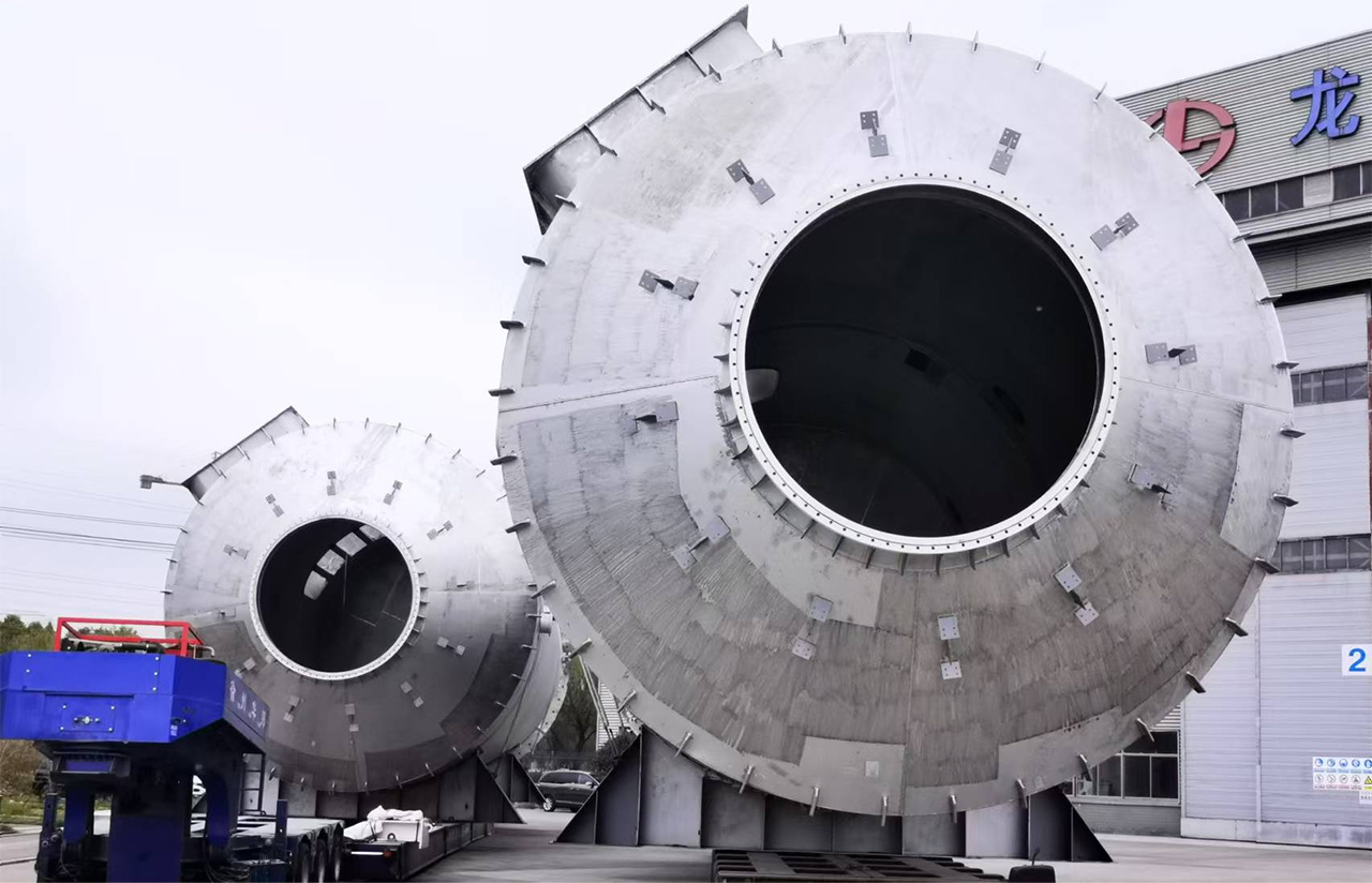 甯波逸盛PTA項目洗滌塔，直徑7.5米