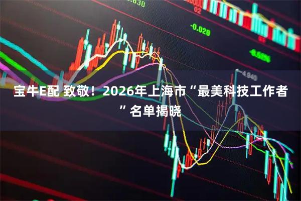 宝牛E配 致敬！2026年上海市“最美科技工作者”名单揭晓